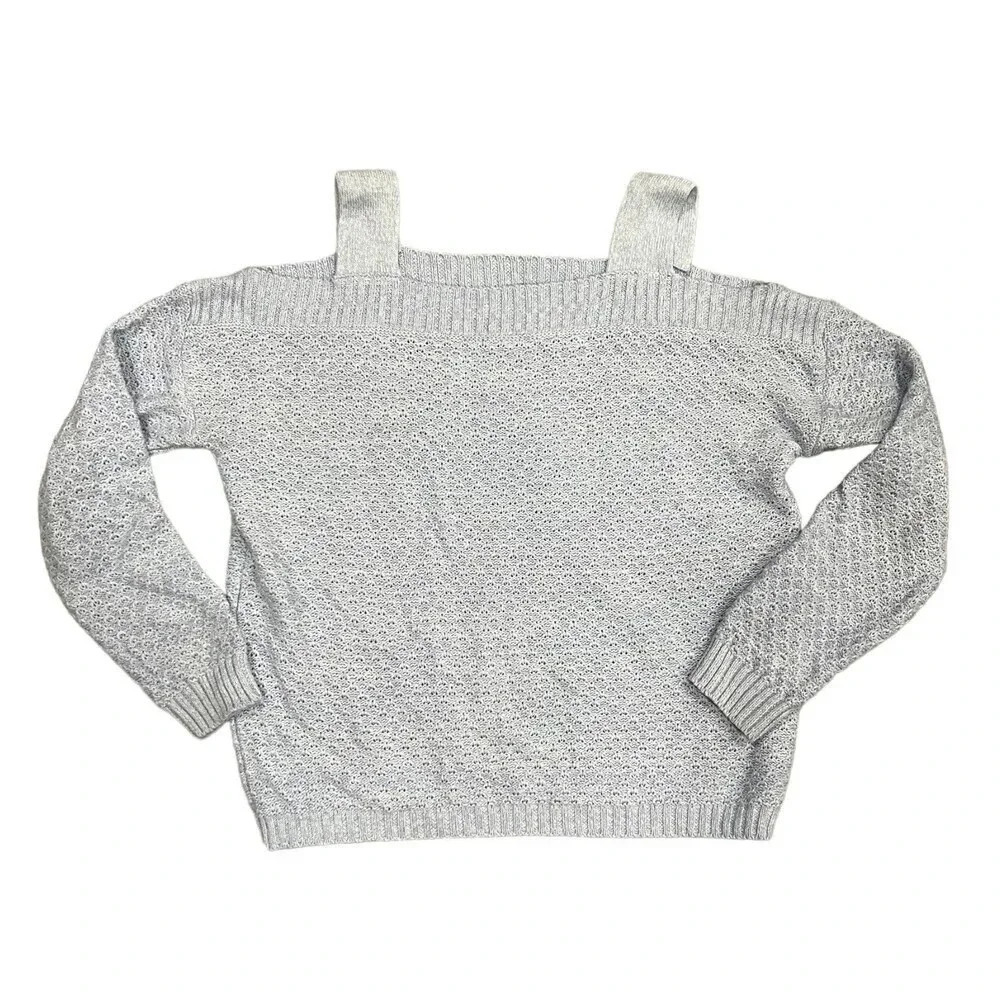 SO Blue Off Shoulder Sweater S